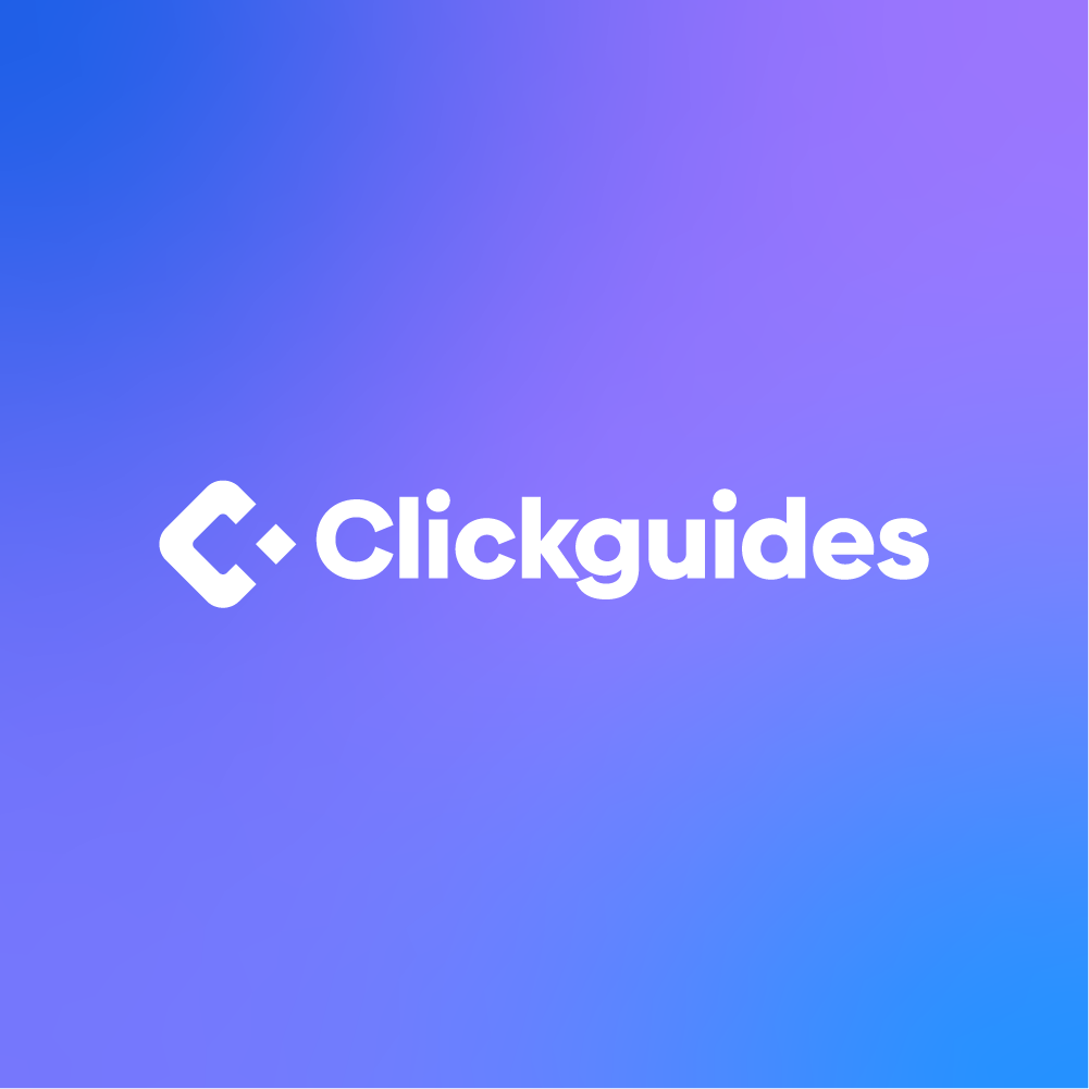 Clickguides Logo_Logo with Dark BG