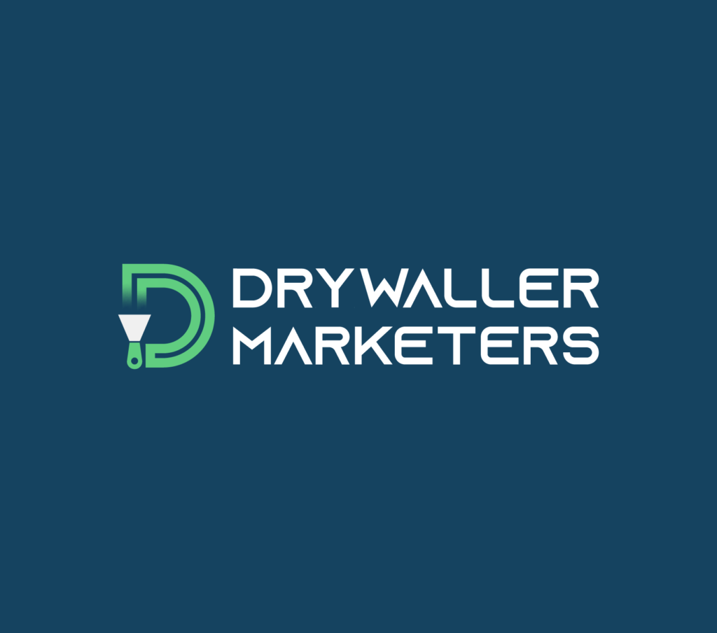 Drywaller Marketer logo and brand identity design